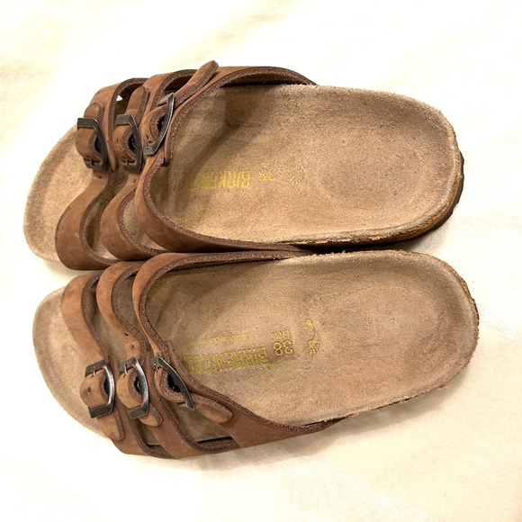 🌻😎 - Birkenstock Florida $ 85 - Size 38 /US 7.5/8 Colour Mocca. # 18 - Picture 4 of 7